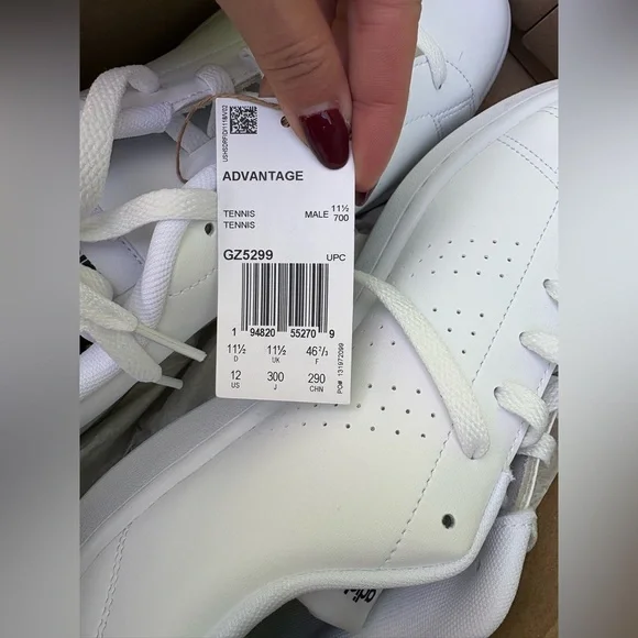 Adidas Men's White Sneakers - Advantage 2.0 - Picture 3 of 3